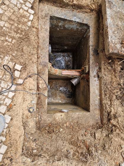 Trabalho de canalização e desentupimento realizado pela Só Esgotos, foto 66