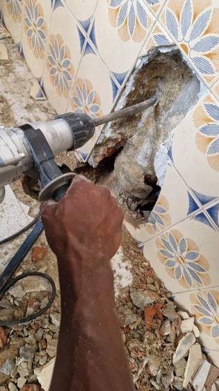 Trabalho de canalização e desentupimento realizado pela Só Esgotos, foto 93