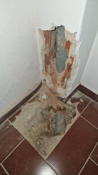 Trabalho de canalização e desentupimento realizado pela Só Esgotos, foto 122
