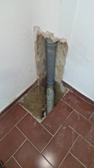 Trabalho de canalização e desentupimento realizado pela Só Esgotos, foto 124