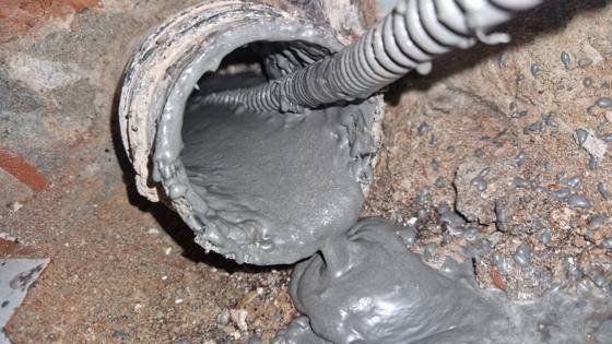Trabalho de canalização e desentupimento realizado pela Só Esgotos, foto 131