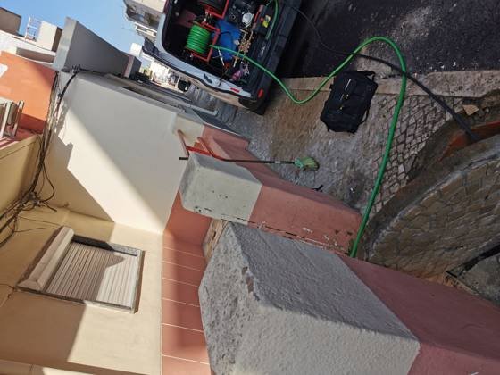 Trabalho de canalização e desentupimento realizado pela Só Esgotos, foto 158