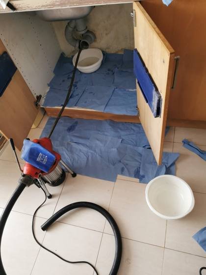 Trabalho de canalização e desentupimento realizado pela Só Esgotos, foto 164