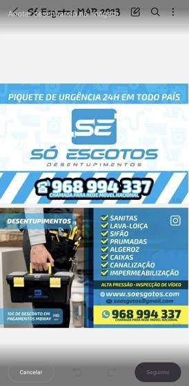 Trabalho de canalização e desentupimento realizado pela Só Esgotos, foto 196